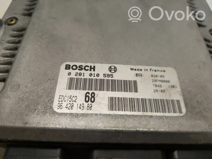 Citroen Xsara Picasso Sterownik / Moduł ECU 0281010595