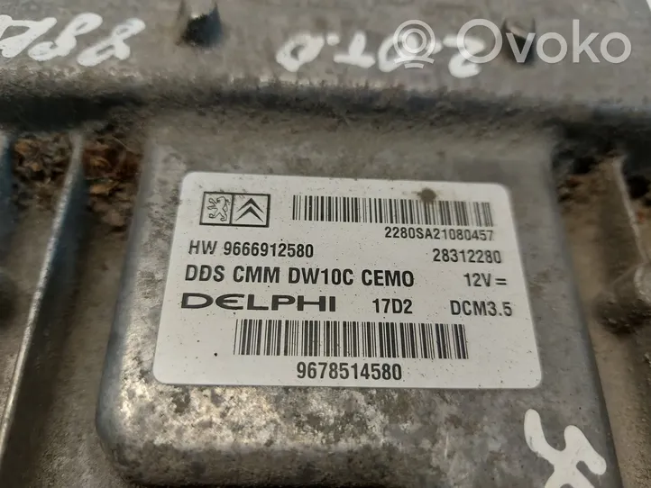 Fiat Scudo Calculateur moteur ECU 9666912580