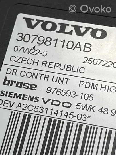 Volvo V50 Elektryczny podnośnik szyby drzwi przednich 30798110AB
