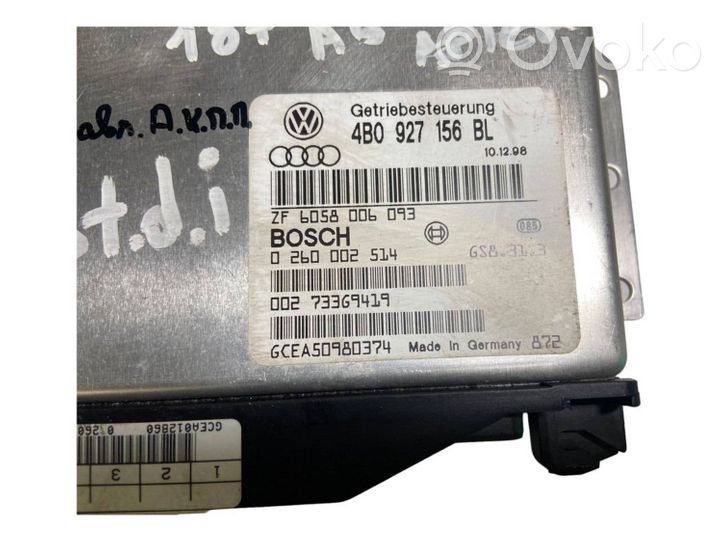 Audi A6 S6 C4 4A Centralina/modulo scatola del cambio 4B0927156BL