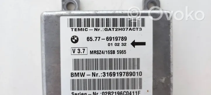 BMW 5 E39 Airbag control unit/module 316919789010