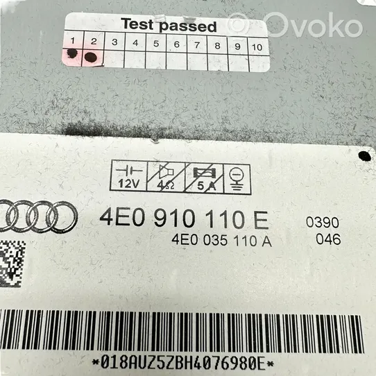 Audi A6 S6 C6 4F CD/DVD-vaihdin 4E0035110A