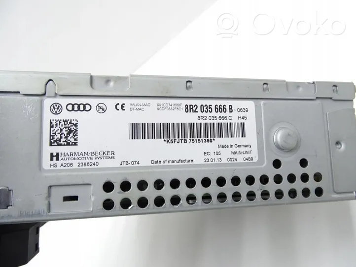 Audi A4 S4 B8 8K Unità di navigazione lettore CD/DVD 8R2035666B