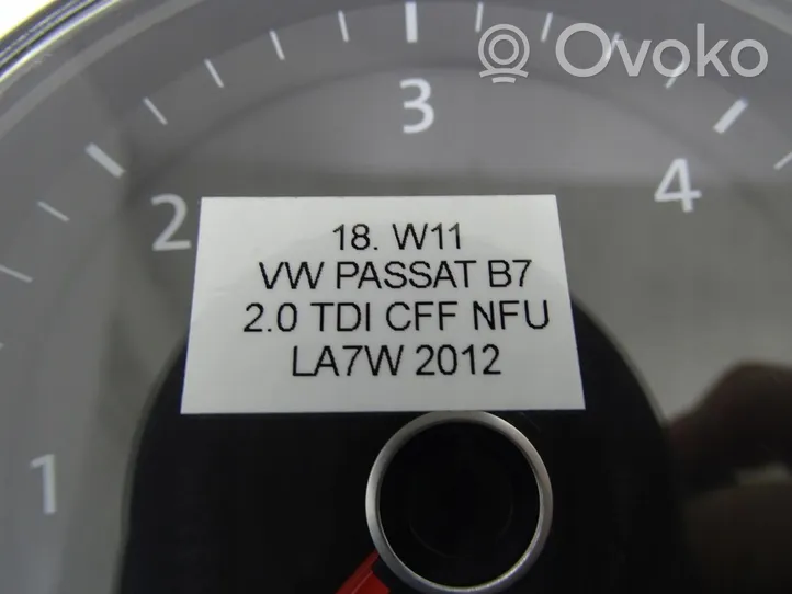 Volkswagen PASSAT B7 Tachimetro (quadro strumenti) 3AA920970J
