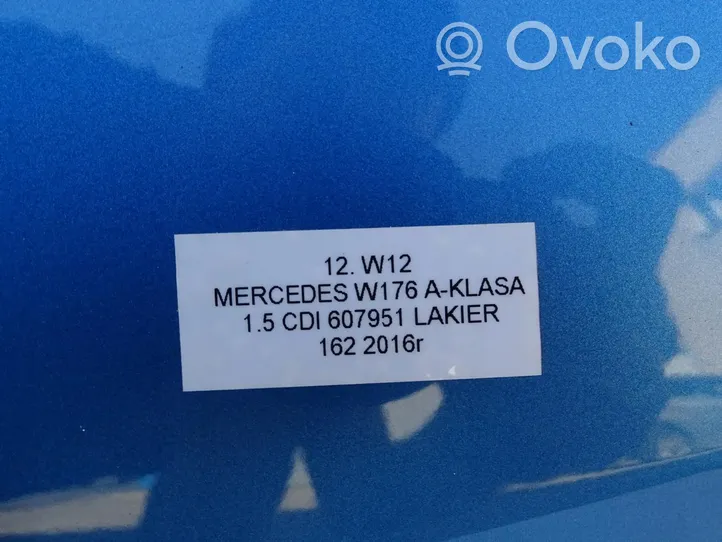 Mercedes-Benz A W176 Tylna klapa bagażnika LAKIER