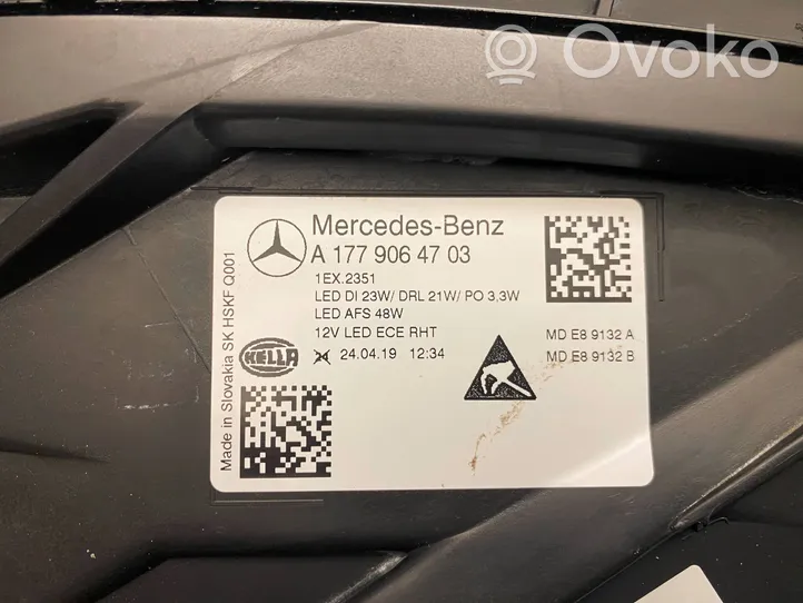 Mercedes-Benz A W177 Etu-/Ajovalo A1779064703