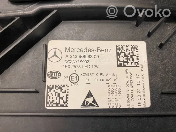 Mercedes-Benz E W213 Phare frontale A2139068309