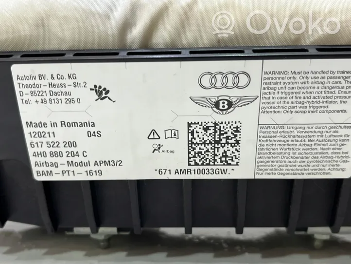 Audi A8 S8 D4 4H Airbag de passager 4H0880204C