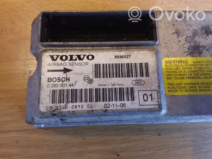 Volvo XC90 Oro pagalvių valdymo blokas 0285001447