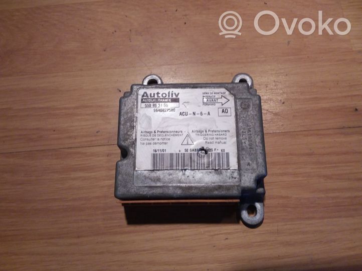 Citroen Xsara Picasso Module de contrôle airbag 9640822580