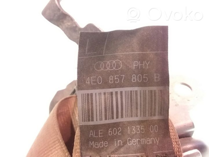 Audi A8 S8 D2 4D Ceinture de sécurité arrière 4E0857805B