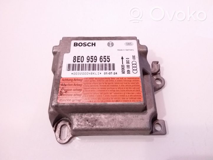 Audi A4 S4 B6 8E 8H Oro pagalvių valdymo blokas 8E0959655