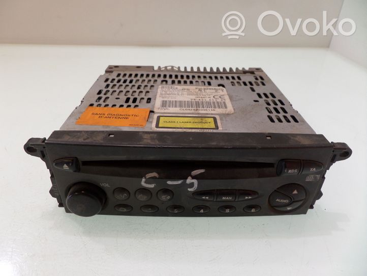 Citroen C5 Unidad delantera de radio/CD/DVD/GPS 9643180580