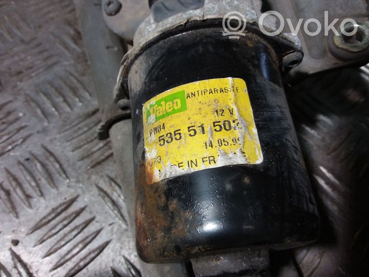 Peugeot 406 Mechanizm i silniczek wycieraczek szyby przedniej / czołowej 53551502