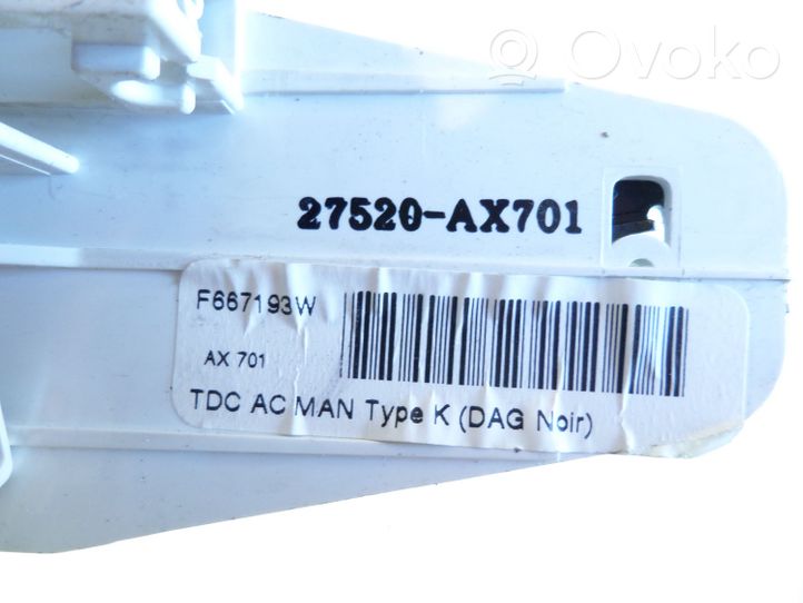 Nissan Micra Oro kondicionieriaus kita detalė 27520AX701