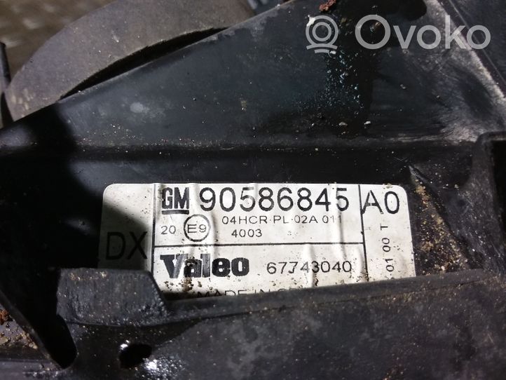 Opel Vectra B Lampa przednia 90586845