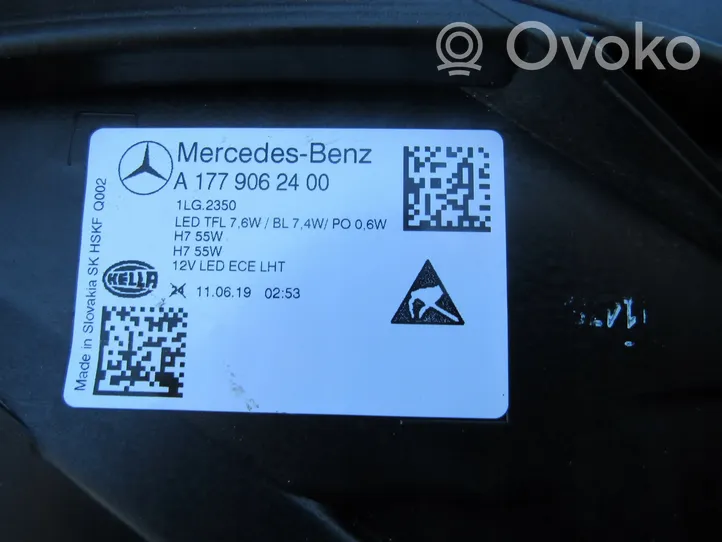 Mercedes-Benz A W177 Etu-/Ajovalo A1779062400