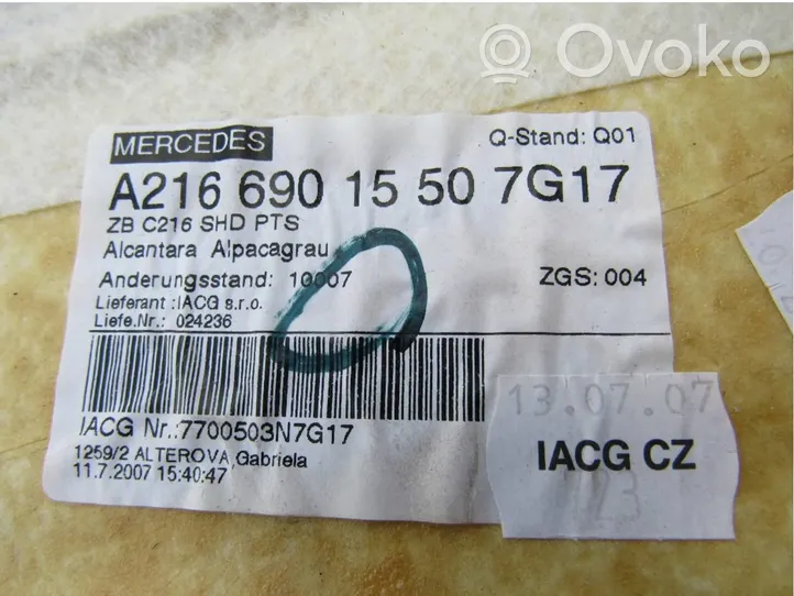 Mercedes-Benz CL C216 Lubų komplektas A2166901550