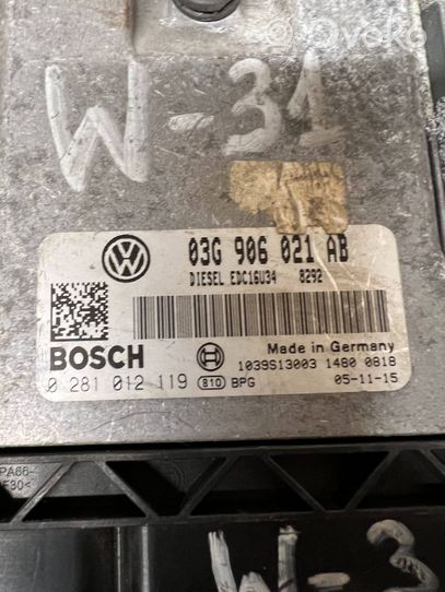 Volkswagen PASSAT B6 Sterownik / Moduł ECU 03G906021AB