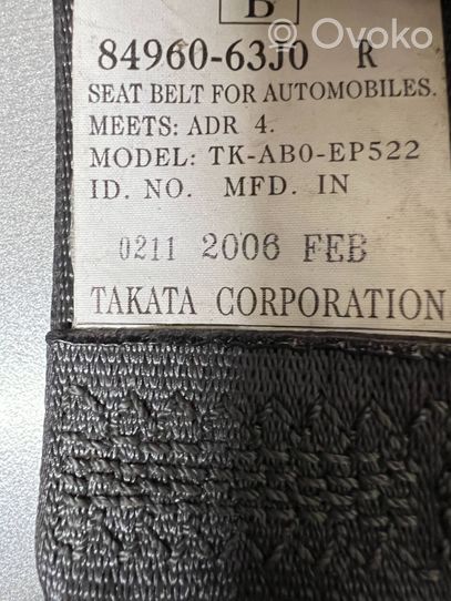 Suzuki Swift Sicherheitsgurt hinten 8496063J0