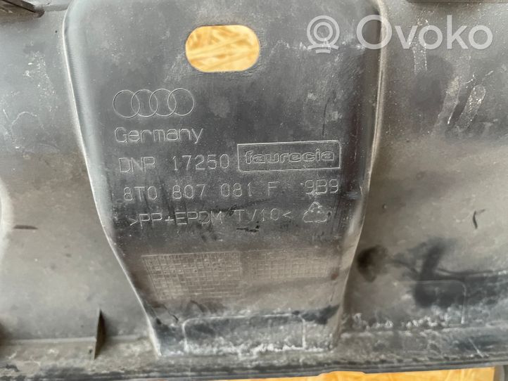 Audi A5 8T 8F Plaque avant support serrure de capot 8T0807081F