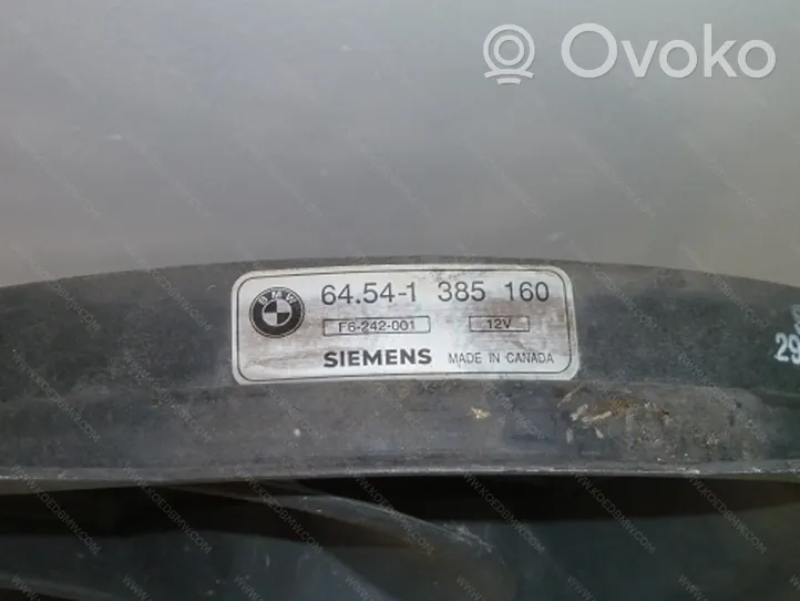 BMW 3 E36 Ventilateur, condenseur de climatisation 64508364093