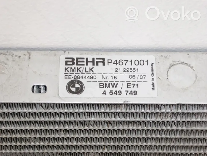 BMW X6 E71 Radiateur de refroidissement 17117576305