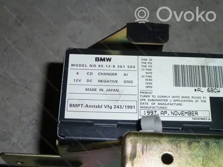 BMW 5 E39 Zmieniarka płyt CD/DVD 65126913389