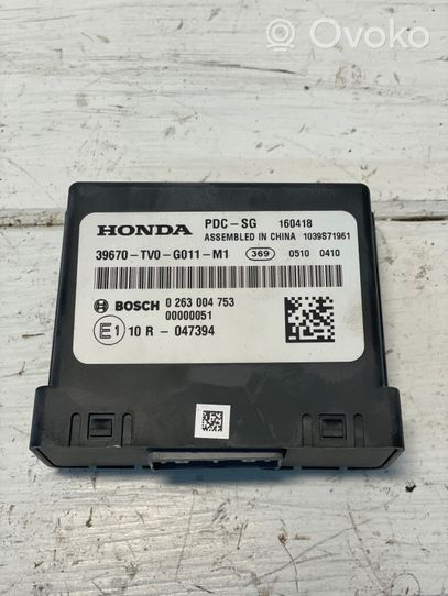 Honda Civic IX Unité de commande, module PDC aide au stationnement 39670TV0G011M1