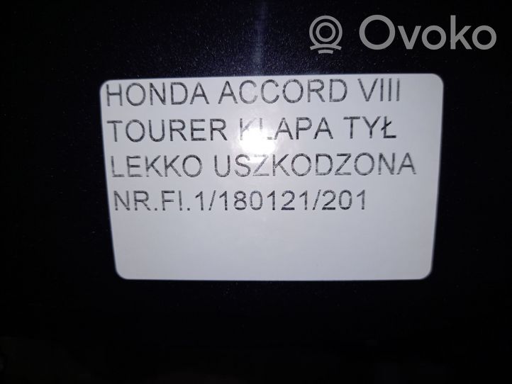 Honda Accord Tylna klapa bagażnika 