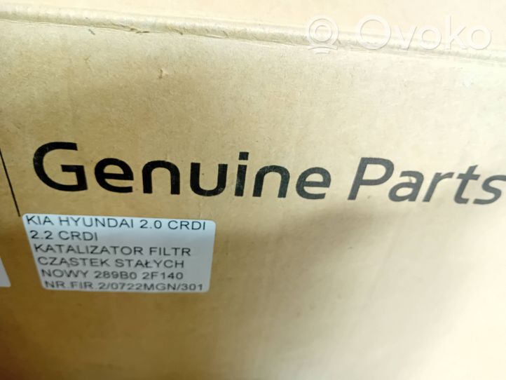 Hyundai Santa Fe Catalyst/FAP/DPF particulate filter 289B02F140