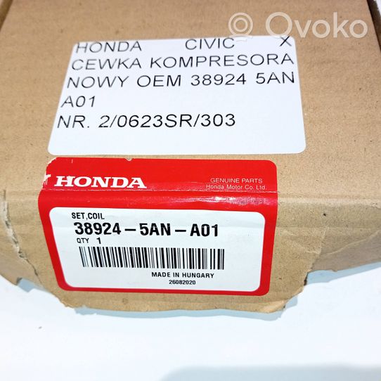 Honda Civic X Kompresor / Sprężarka klimatyzacji A/C 389245ANA01