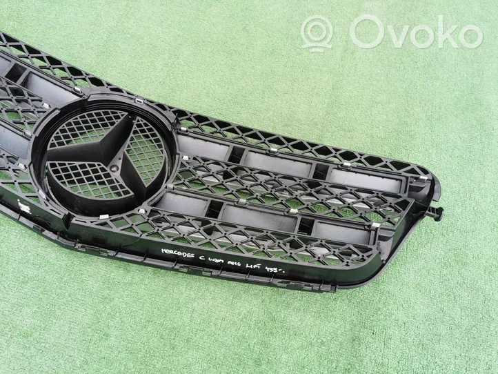 Mercedes-Benz C AMG W204 Grille calandre supérieure de pare-chocs avant A2048880160