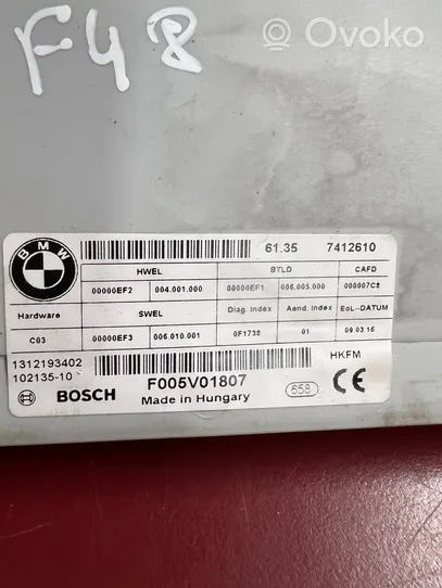 BMW X1 F48 F49 Takaluukun/tavaratilan ohjainlaite/moduuli 7412610