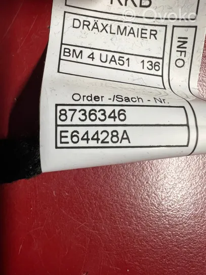 BMW X7 G07 Wiązka przewodów drzwi tylnych 8736345