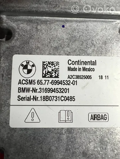 BMW X4 G02 Turvatyynyn ohjainlaite/moduuli 6994532