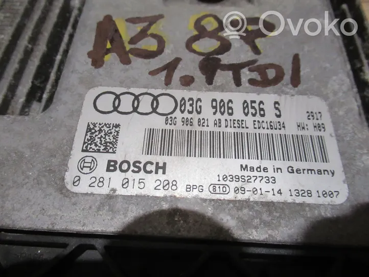 Audi A3 S3 A3 Sportback 8P Užvedimo komplektas 03G906056S