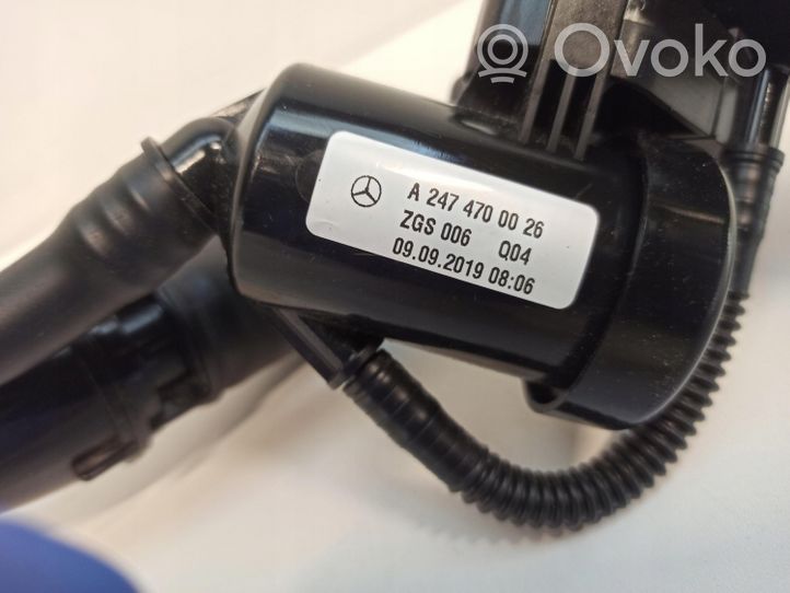 Mercedes-Benz B W247 Tubo e bocchettone per riempimento serbatoio del carburante A2474700026