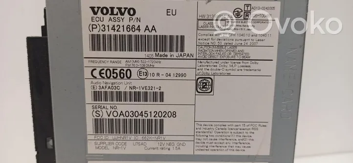 Volvo V60 Unité principale radio / CD / DVD / GPS 31421664