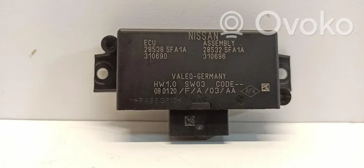 Nissan Micra K14 Pysäköintitutkan (PCD) ohjainlaite/moduuli 28538-5FA1A