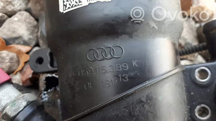 Audi A7 S7 4G Supporto di montaggio del filtro dell’olio 059115389K