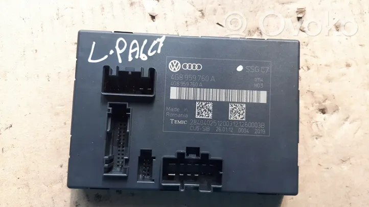 Audi A6 S6 C7 4G Modulo di controllo sedile 4G8959760A