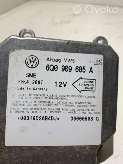 Volkswagen Bora Module de contrôle airbag 6Q0909605A