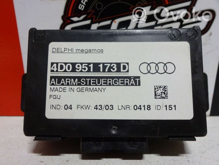 Audi A6 Allroad C5 Signalizacijos valdymo blokas 4D0951173D