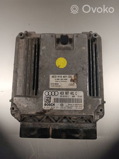 Audi A8 S8 D3 4E Kit calculateur ECU et verrouillage 4E0907401C