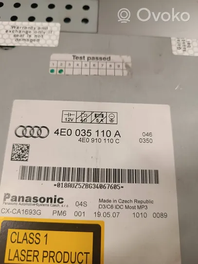 Audi A8 S8 D3 4E CD / DVD-Wechsler 4E0035110A