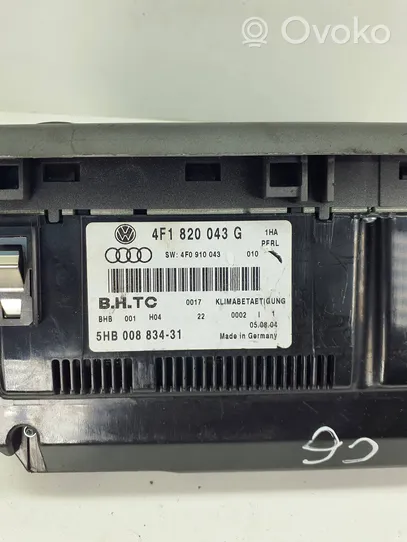 Audi A6 S6 C6 4F Steuergerät Klimaanlage 4F1820043G