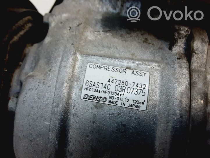 Mercedes-Benz B W246 W242 Ilmastointilaitteen kompressorin pumppu (A/C) 4472807432