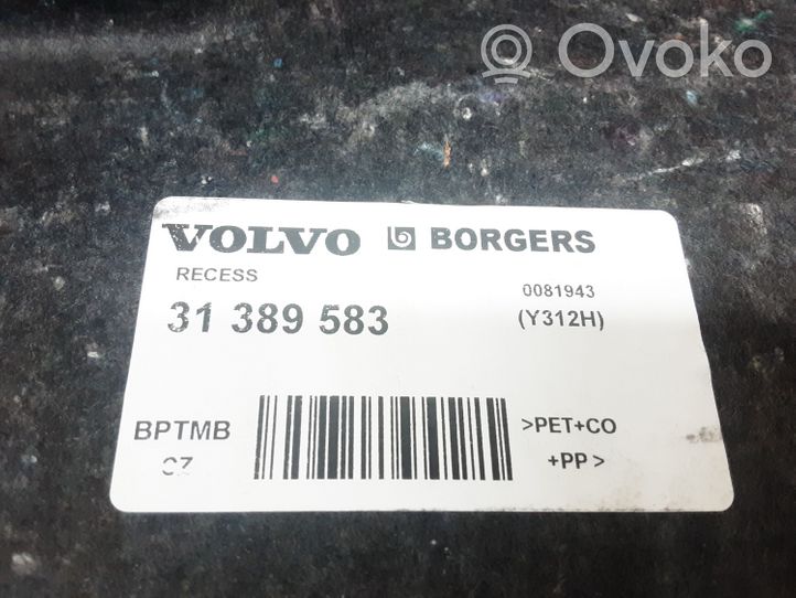 Volvo V60 Doublure de coffre arrière, tapis de sol 31389583