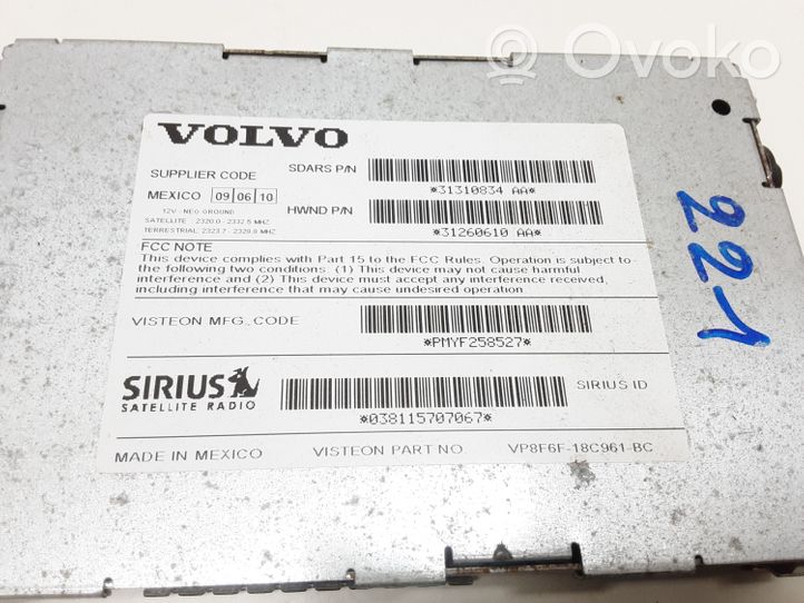 Volvo XC60 Head unit multimedia control 31310834AA